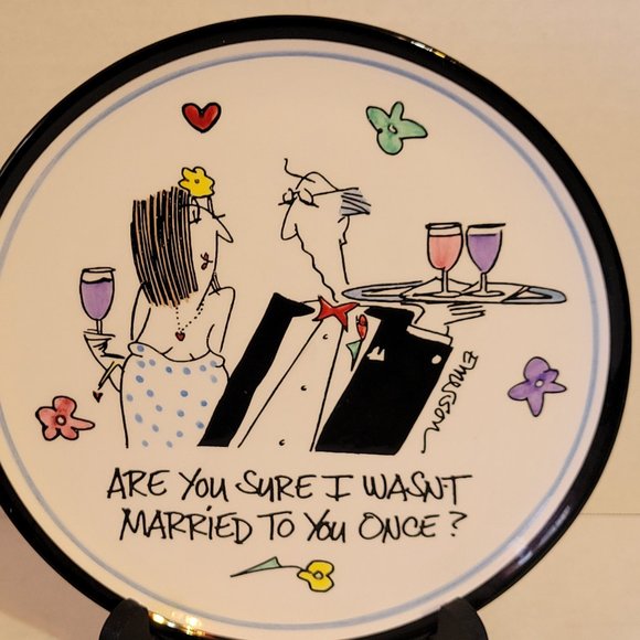 Lotus International Dessert Salad Plates White & Black Emerson Abstract Art - Picture 4 of 8